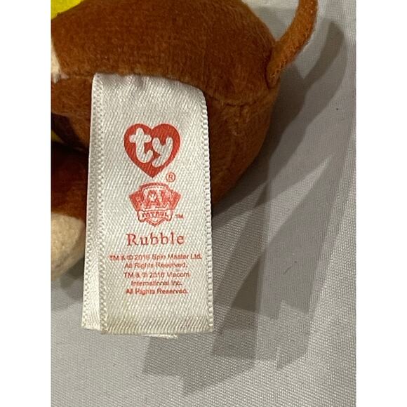 Ty Beanie Boos RUBBLE 2018 Summer Release - PAW PATROL Key Chain - Picture 5 of 7